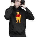 Fashion, accesorii si bijuterii - Copii - Imbracaminte copii - Pulovere si hanorace copii - Hanorac Copii Baieti Ursuletul Winnie the Pooh Horror FNAF, negru, marime XS Copii - Infinity.ro