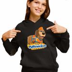 Fashion, accesorii si bijuterii - Copii - Imbracaminte copii - Pulovere si hanorace copii - Hanorac Copii Fete Pupstruction Tank Catelusi Constructori Desene, negru, marime XL Copii - Infinity.ro
