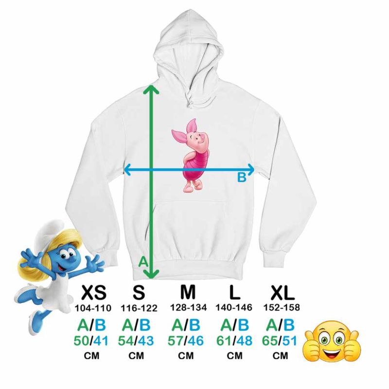 Fashion, accesorii si bijuterii - Copii - Imbracaminte copii - Pulovere si hanorace copii - Hanorac Copii Fete Purcelusul Piglet Ursuletul Winnie the Pooh Puh, alb, marime M Copii - Infinity.ro