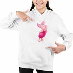 Fashion, accesorii si bijuterii - Copii - Imbracaminte copii - Pulovere si hanorace copii - Hanorac Copii Fete Purcelusul Piglet Ursuletul Winnie the Pooh Puh, alb, marime M Copii - Infinity.ro