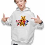 Fashion, accesorii si bijuterii - Copii - Imbracaminte copii - Pulovere si hanorace copii - Hanorac Copii Baieti Winnie the Pooh Puh Copilarie Desene Animate, alb, marime S Copii - Infinity.ro