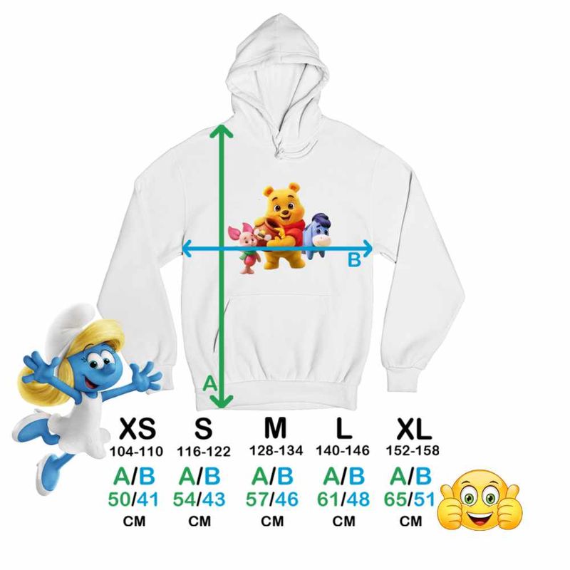 Fashion, accesorii si bijuterii - Copii - Imbracaminte copii - Pulovere si hanorace copii - Hanorac Copii Baieti Winnie the Pooh Puh Copilarie Desene Animate, alb, marime S Copii - Infinity.ro