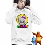 Fashion, accesorii si bijuterii - Copii - Imbracaminte copii - Pulovere si hanorace copii - Hanorac Copii Baieti Banban Banbaleena Gradina, alb, marime XL Copii - Infinity.ro