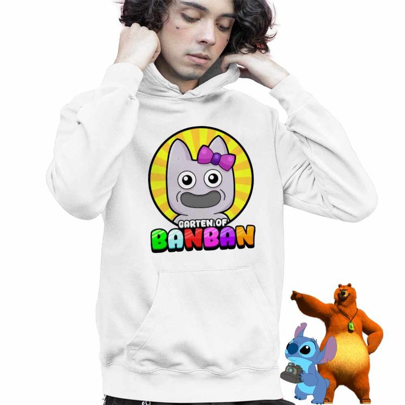 Fashion, accesorii si bijuterii - Copii - Imbracaminte copii - Pulovere si hanorace copii - Hanorac Copii Baieti Banban Banbaleena Gradina, alb, marime XL Copii - Infinity.ro