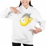 Fashion, accesorii si bijuterii - Copii - Imbracaminte copii - Pulovere si hanorace copii - Hanorac Copii Fete Funny Italian Meme Brainrot Italian, alb, marime S Copii - Infinity.ro