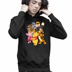 Fashion, accesorii si bijuterii - Copii - Imbracaminte copii - Pulovere si hanorace copii - Hanorac Copii Baieti Roblox Winnie the Pooh Lemingii, negru, marime S Copii - Infinity.ro