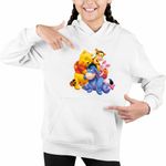 Fashion, accesorii si bijuterii - Copii - Imbracaminte copii - Pulovere si hanorace copii - Hanorac Copii Fete Ursuletul Winnie the Pooh Familie Puh, alb, marime S Copii - Infinity.ro