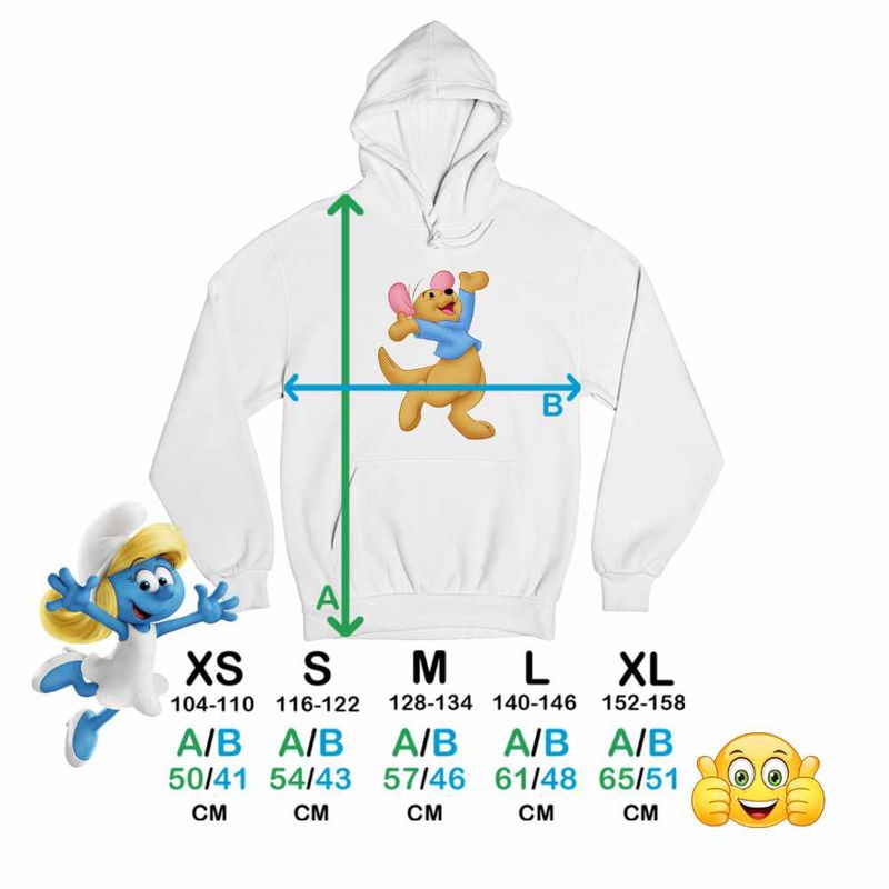 Fashion, accesorii si bijuterii - Copii - Imbracaminte copii - Pulovere si hanorace copii - Hanorac Copii Fete Soricel Roo Ursuletul Winnie the Pooh Puh, alb, marime M Copii - Infinity.ro