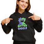 Fashion, accesorii si bijuterii - Copii - Imbracaminte copii - Pulovere si hanorace copii - Hanorac Copii Fete Banban Bittergiggle Gradina, negru, marime XS Copii - Infinity.ro
