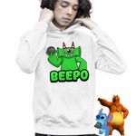 Fashion, accesorii si bijuterii - Copii - Imbracaminte copii - Pulovere si hanorace copii - Hanorac Copii Baieti Banban Beepo Jocuri Combo, alb, marime XS Copii - Infinity.ro
