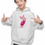 Fashion, accesorii si bijuterii - Copii - Imbracaminte copii - Pulovere si hanorace copii - Hanorac Copii Baieti Purcelusul Piglet Ursuletul Winnie the Pooh Puh, alb, marime XL Copii - Infinity.ro
