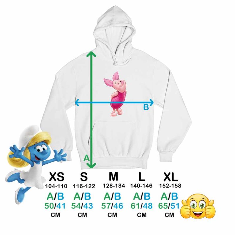 Fashion, accesorii si bijuterii - Copii - Imbracaminte copii - Pulovere si hanorace copii - Hanorac Copii Baieti Purcelusul Piglet Ursuletul Winnie the Pooh Puh, alb, marime XL Copii - Infinity.ro