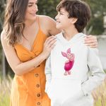 Fashion, accesorii si bijuterii - Copii - Imbracaminte copii - Pulovere si hanorace copii - Hanorac Copii Baieti Purcelusul Piglet Ursuletul Winnie the Pooh Puh, alb, marime XL Copii - Infinity.ro