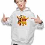 Fashion, accesorii si bijuterii - Copii - Imbracaminte copii - Pulovere si hanorace copii - Hanorac Copii Baieti Winnie the Pooh Tigger Tigrut, alb, marime L Copii - Infinity.ro