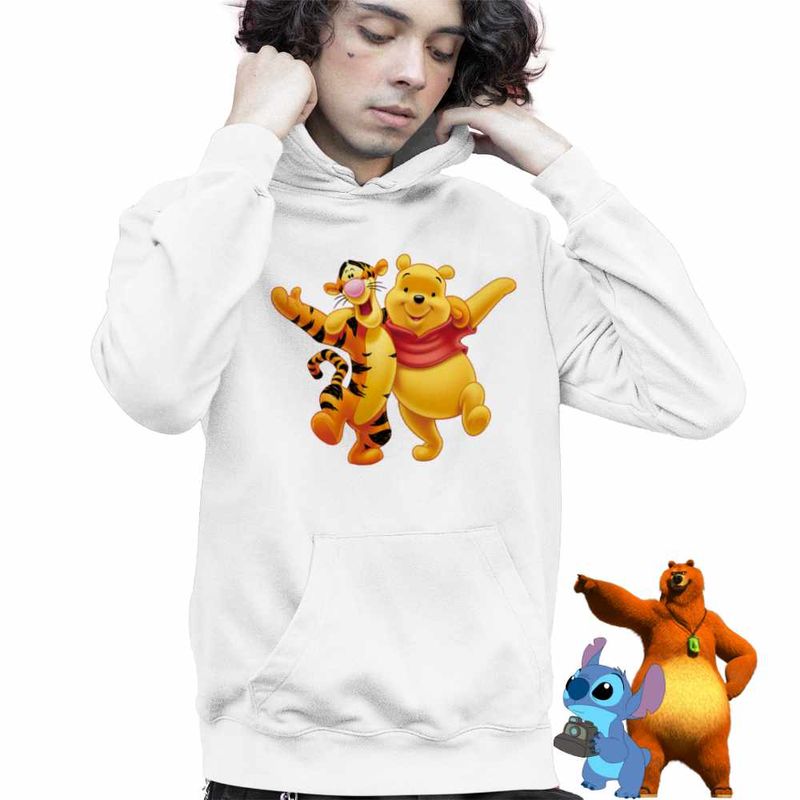 Fashion, accesorii si bijuterii - Copii - Imbracaminte copii - Pulovere si hanorace copii - Hanorac Copii Baieti Winnie the Pooh Tigger Tigrut, alb, marime L Copii - Infinity.ro