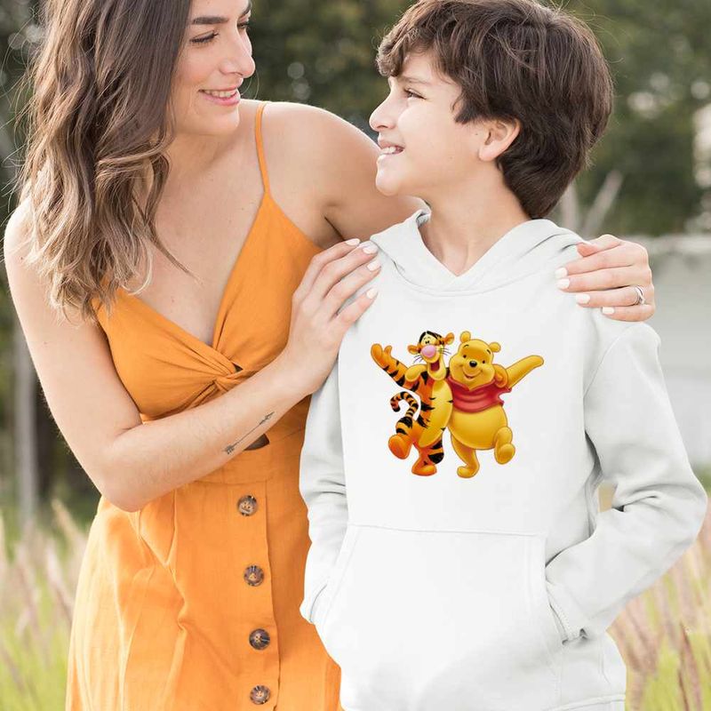 Fashion, accesorii si bijuterii - Copii - Imbracaminte copii - Pulovere si hanorace copii - Hanorac Copii Baieti Winnie the Pooh Tigger Tigrut, alb, marime L Copii - Infinity.ro