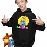 Fashion, accesorii si bijuterii - Copii - Imbracaminte copii - Pulovere si hanorace copii - Hanorac Copii Baieti Banban Charlie Cake Garten, negru, marime M Copii - Infinity.ro