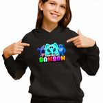Fashion, accesorii si bijuterii - Copii - Imbracaminte copii - Pulovere si hanorace copii - Hanorac Copii Fete Banban Nabnab Pickles Fluffypants, negru, marime S Copii - Infinity.ro