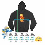 Fashion, accesorii si bijuterii - Copii - Imbracaminte copii - Pulovere si hanorace copii - Hanorac Copii Fete Winnie the Pooh, negru, marime L Copii - Infinity.ro