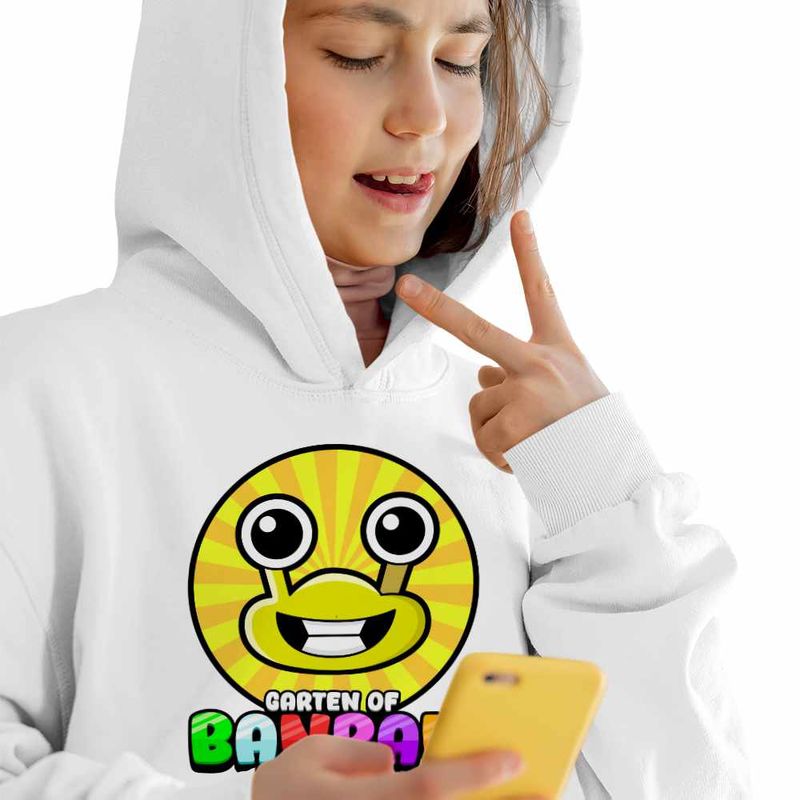 Fashion, accesorii si bijuterii - Copii - Imbracaminte copii - Pulovere si hanorace copii - Hanorac Copii Fete Banban Slow Seline Gradinita, alb, marime XS Copii - Infinity.ro