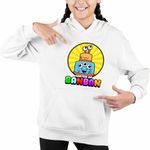 Fashion, accesorii si bijuterii - Copii - Imbracaminte copii - Pulovere si hanorace copii - Hanorac Copii Fete Banban Charlie Cake Garten, alb, marime M Copii - Infinity.ro