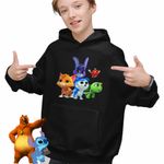 Fashion, accesorii si bijuterii - Copii - Imbracaminte copii - Pulovere si hanorace copii - Hanorac Copii Baieti Robogobo All Gang, negru, marime XS Copii - Infinity.ro