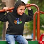 Fashion, accesorii si bijuterii - Copii - Imbracaminte copii - Pulovere si hanorace copii - Hanorac Copii Baieti Robogobo All Gang, negru, marime XS Copii - Infinity.ro