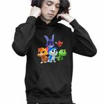 Fashion, accesorii si bijuterii - Copii - Imbracaminte copii - Pulovere si hanorace copii - Hanorac Copii Baieti Robogobo All Gang, negru, marime XS Copii - Infinity.ro
