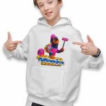 Fashion, accesorii si bijuterii - Copii - Imbracaminte copii - Pulovere si hanorace copii - Hanorac Copii Baieti Pupstruction Roxy Catelusi Constructori, alb, marime XL Copii - Infinity.ro