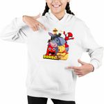 Fashion, accesorii si bijuterii - Copii - Imbracaminte copii - Pulovere si hanorace copii - Hanorac Copii Fete Banban Paienjenel Winnie Roblox, alb, marime L Copii - Infinity.ro