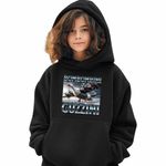 Fashion, accesorii si bijuterii - Copii - Imbracaminte copii - Pulovere si hanorace copii - Hanorac Copii Fete Bombombini Guzzini Italian Meme Brainrot Brain Rot, negru, marime XS Copii - Infinity.ro