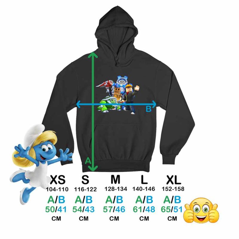 Fashion, accesorii si bijuterii - Copii - Imbracaminte copii - Pulovere si hanorace copii - Hanorac Copii Baieti Robogobo Roblox Gamer, negru, marime XL Copii - Infinity.ro