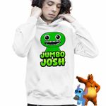 Fashion, accesorii si bijuterii - Copii - Imbracaminte copii - Pulovere si hanorace copii - Hanorac Copii Baieti Banban Jumbo Josh Gradina, alb, marime L Copii - Infinity.ro