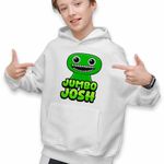 Fashion, accesorii si bijuterii - Copii - Imbracaminte copii - Pulovere si hanorace copii - Hanorac Copii Baieti Banban Jumbo Josh Gradina, alb, marime L Copii - Infinity.ro