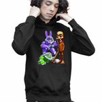Fashion, accesorii si bijuterii - Copii - Imbracaminte copii - Pulovere si hanorace copii - Hanorac Copii Baieti Robogobo Tung Sahur, negru, marime XL Copii - Infinity.ro