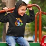 Fashion, accesorii si bijuterii - Copii - Imbracaminte copii - Pulovere si hanorace copii - Hanorac Copii Baieti Robogobo Kion Garda Felina, negru, marime M Copii - Infinity.ro