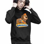 Fashion, accesorii si bijuterii - Copii - Imbracaminte copii - Pulovere si hanorace copii - Hanorac Copii Baieti Pupstruction Tank Catelusi Constructori Desene, negru, marime S Copii - Infinity.ro