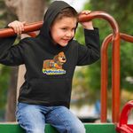 Fashion, accesorii si bijuterii - Copii - Imbracaminte copii - Pulovere si hanorace copii - Hanorac Copii Baieti Pupstruction Tank Catelusi Constructori Desene, negru, marime S Copii - Infinity.ro