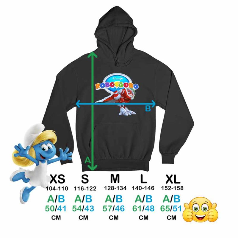 Fashion, accesorii si bijuterii - Copii - Imbracaminte copii - Pulovere si hanorace copii - Hanorac Copii Baieti Robogobo Wingo Robosuit, negru, marime S Copii - Infinity.ro