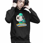 Fashion, accesorii si bijuterii - Copii - Imbracaminte copii - Pulovere si hanorace copii - Hanorac Copii Baieti Pupstruction Luna Catelusi Constructori Meseriasi, negru, marime L Copii - Infinity.ro
