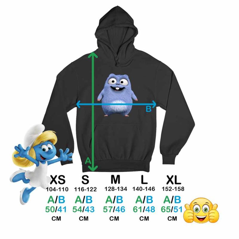 Fashion, accesorii si bijuterii - Copii - Imbracaminte copii - Pulovere si hanorace copii - Hanorac Copii Baieti Leming Grizzy Desene Animate, negru, marime XL Copii - Infinity.ro