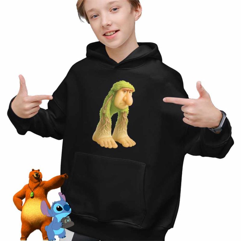 Fashion, accesorii si bijuterii - Copii - Imbracaminte copii - Pulovere si hanorace copii - Hanorac Copii Baieti Br Br Patapim Brainrot, negru, marime XL Copii - Infinity.ro