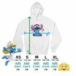 Fashion, accesorii si bijuterii - Copii - Imbracaminte copii - Pulovere si hanorace copii - Hanorac Copii Baieti Stitch Mos Craciun, alb, marime XL Copii - Infinity.ro
