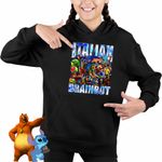 Fashion, accesorii si bijuterii - Copii - Imbracaminte copii - Pulovere si hanorace copii - Hanorac Copii Fete Italian Retro Meme Shark Brainrot Italia, negru, marime M Copii - Infinity.ro