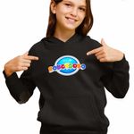 Fashion, accesorii si bijuterii - Copii - Imbracaminte copii - Pulovere si hanorace copii - Hanorac Copii Fete Robogobo Logo, negru, marime XS Copii - Infinity.ro