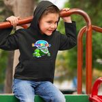 Fashion, accesorii si bijuterii - Copii - Imbracaminte copii - Pulovere si hanorace copii - Hanorac Copii Baieti Robogobo Shelly Robosuit, negru, marime XS Copii - Infinity.ro