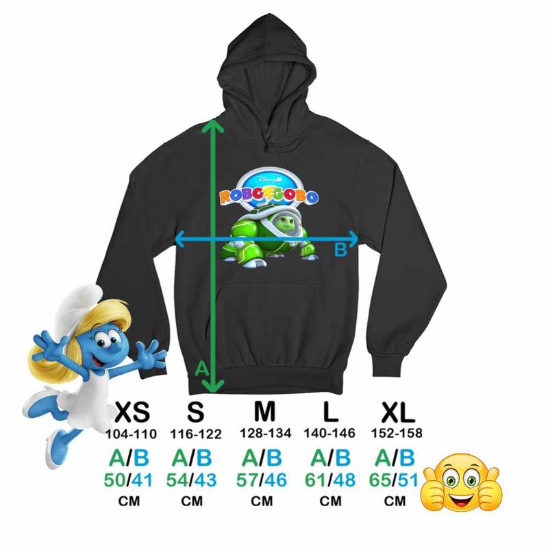Fashion, accesorii si bijuterii - Copii - Imbracaminte copii - Pulovere si hanorace copii - Hanorac Copii Baieti Robogobo Shelly Robosuit, negru, marime XS Copii - Infinity.ro