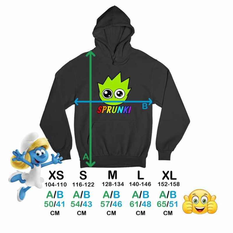Fashion, accesorii si bijuterii - Copii - Imbracaminte copii - Pulovere si hanorace copii - Hanorac Copii Fete Sprunki Lime Song Music Game, negru, marime XL Copii - Infinity.ro