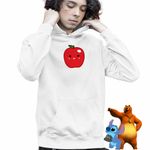 Fashion, accesorii si bijuterii - Copii - Imbracaminte copii - Pulovere si hanorace copii - Hanorac Copii Baieti Squishmallows Mar Fruct, alb, marime XL Copii - Infinity.ro