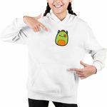 Fashion, accesorii si bijuterii - Copii - Imbracaminte copii - Pulovere si hanorace copii - Hanorac Copii Fete Squishmallows Orc Warcraft, alb, marime M Copii - Infinity.ro